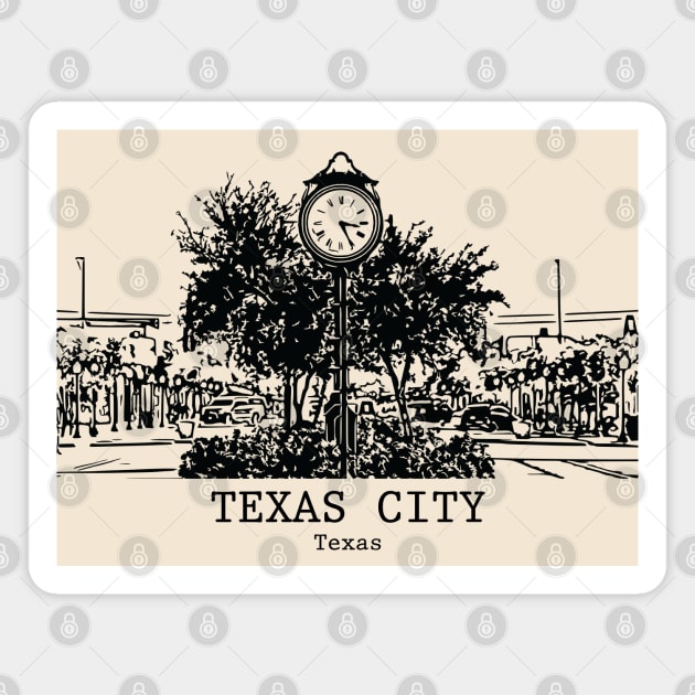 Texas City - Texas Magnet by Lakeric